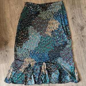 Miss Ashley Y2K Vintage Multicolor Patterned Women's Pencil Skirt